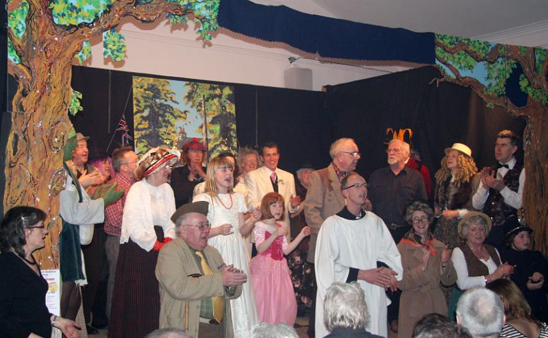 Congrats 1.jpg - The cast start the singing of 'Congratulations'.